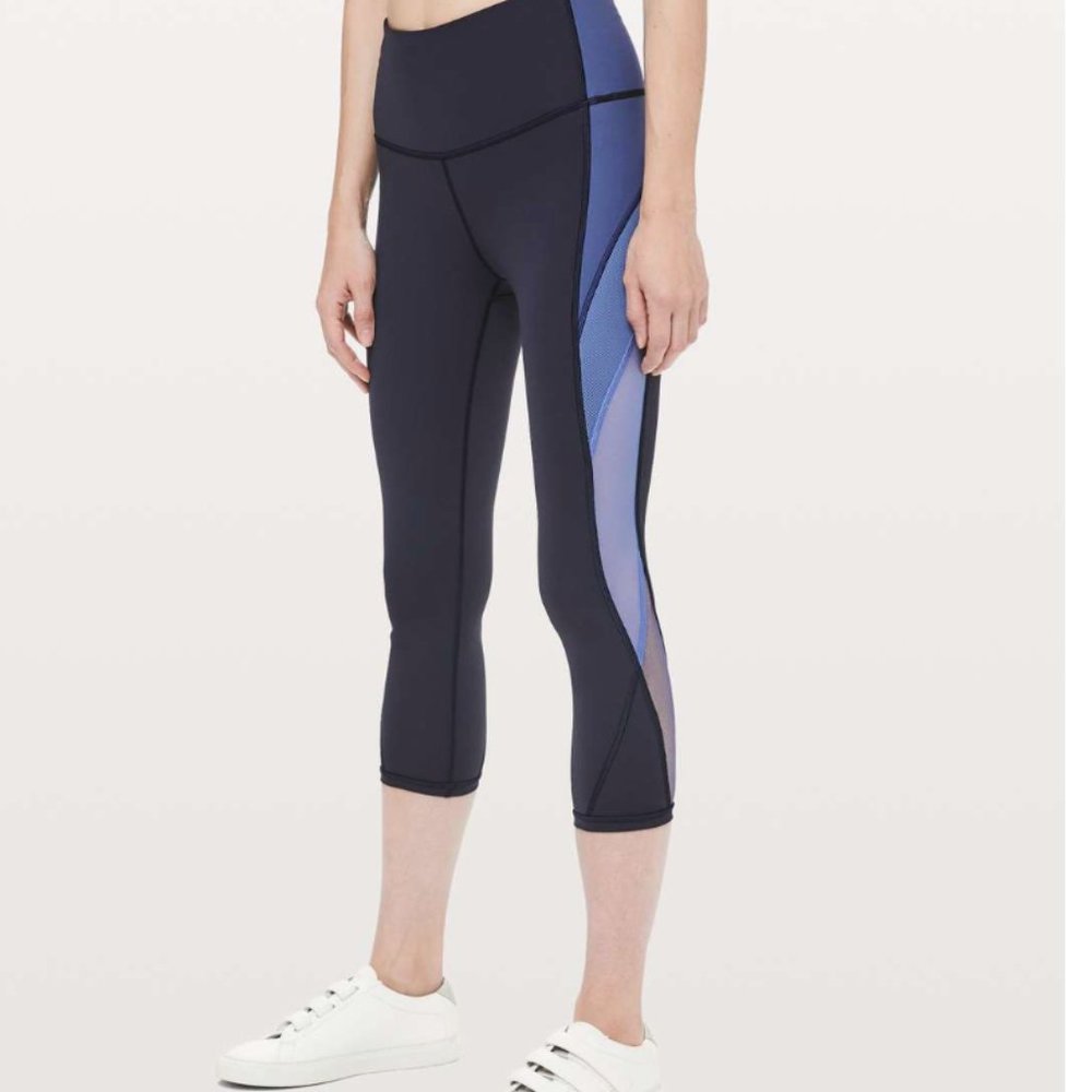 Lululemon Blue Colour Me Ombre Crop 21"